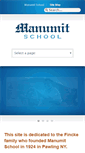Mobile Screenshot of manumitschool.com