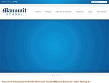 Tablet Screenshot of manumitschool.com